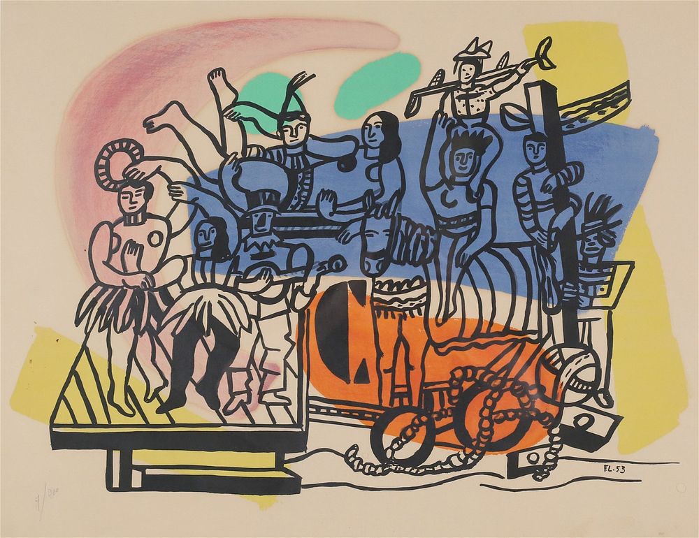 Lot 176: Fernand Leger Lithograph Parade