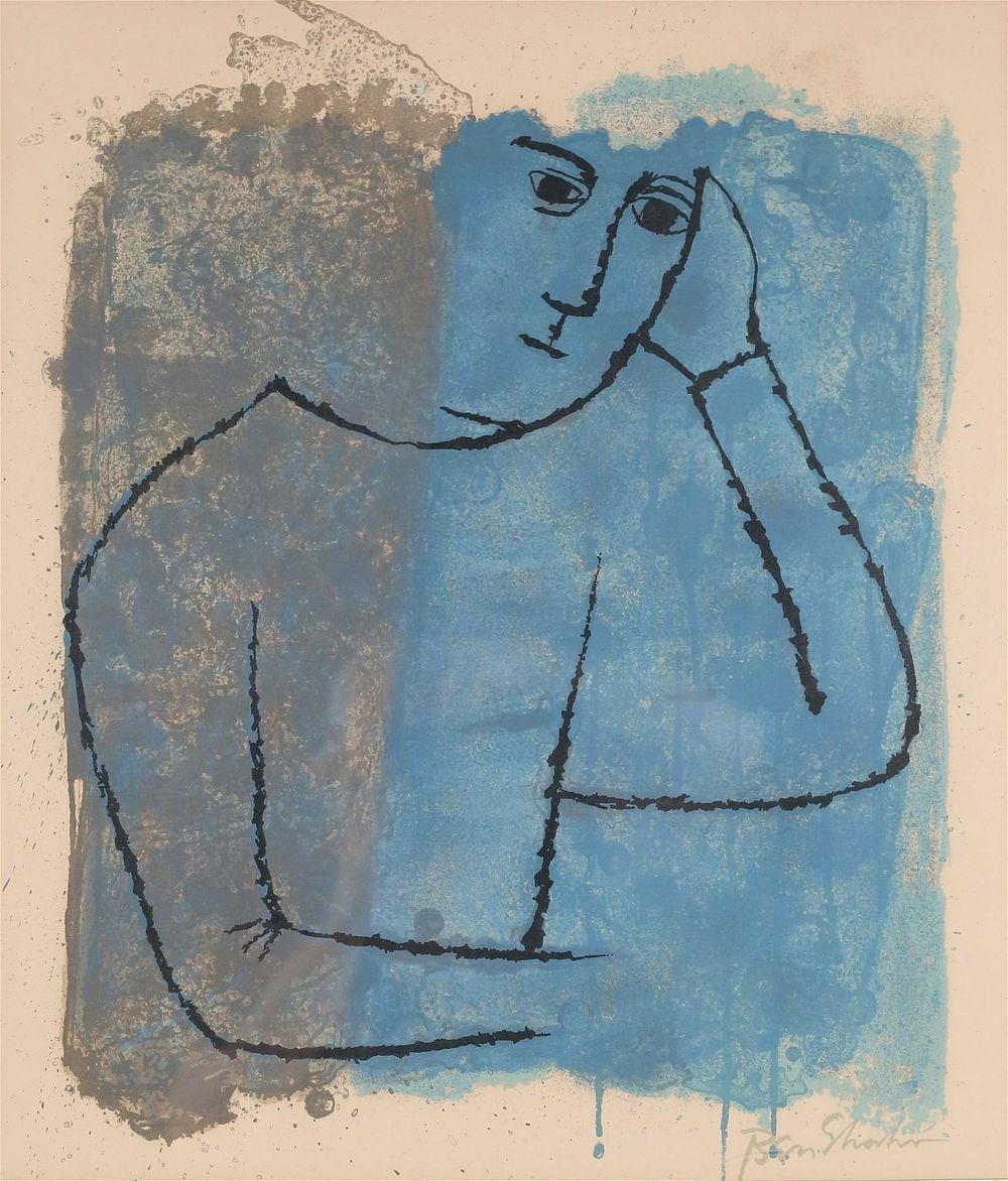 Lot 232: Ben Shahn Lithograph From Single Verse