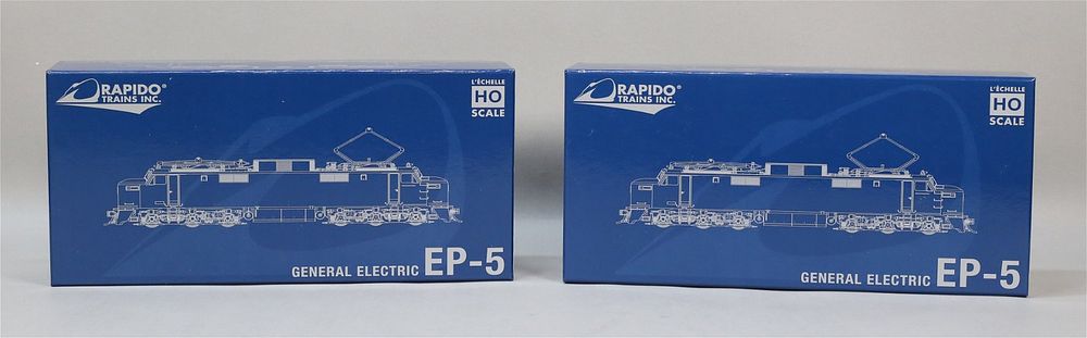 Lot 368: Lot of 2 Rapido Trains Inc. GE EP-5 HO Scale
