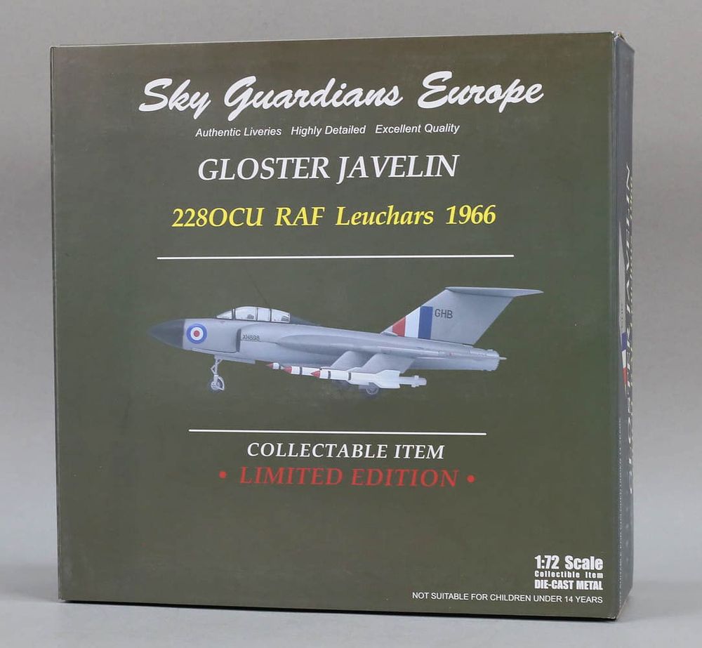 Lot 685: Sky Guardians Gloster Javelin 1/72 Scale Plane