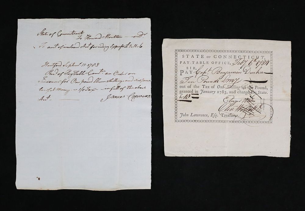 Lot 213: 2 Revolutionary War Documents Pay Orders