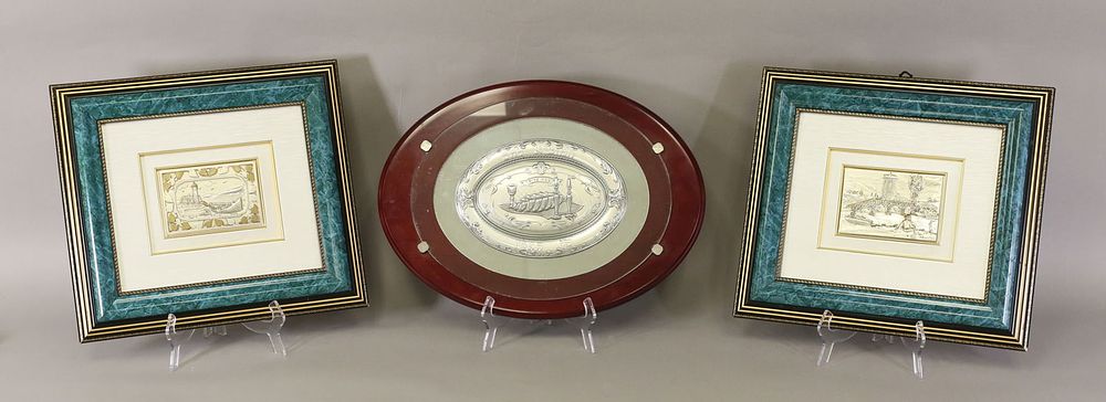 Lot 316: 3 Pieces Silver Overlay Argenti & Masorett