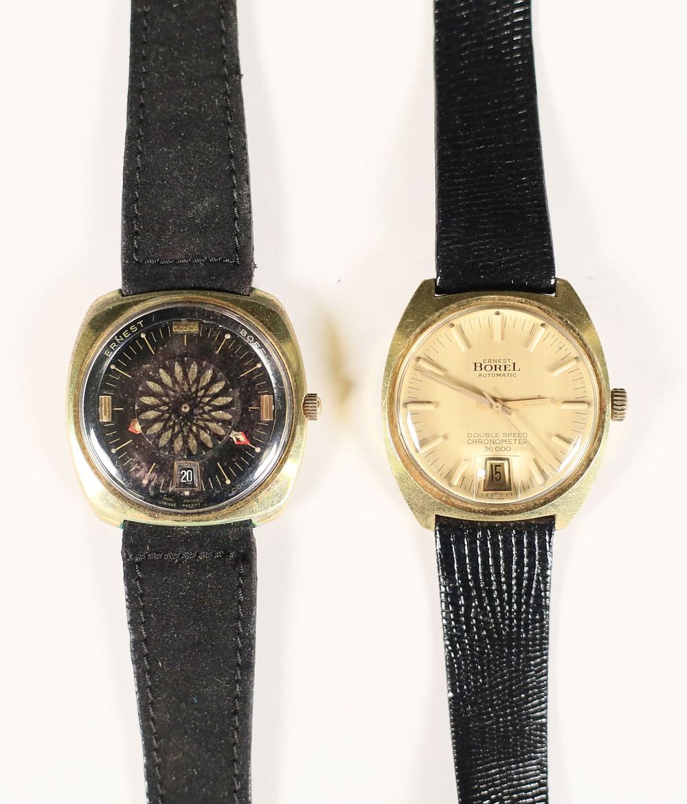 Lot 341: 2 Ernest Borel Watches Cocktail & Chronometer
