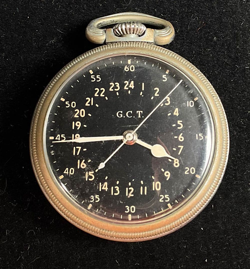 Lot 371: Hamilton GCT Military Pocket Watch