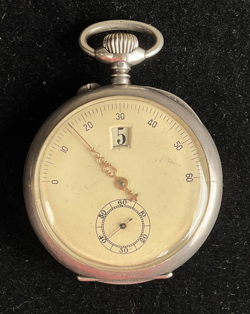 Lot 380: Modernista 900 Silver Jump Hour Pocket Watch