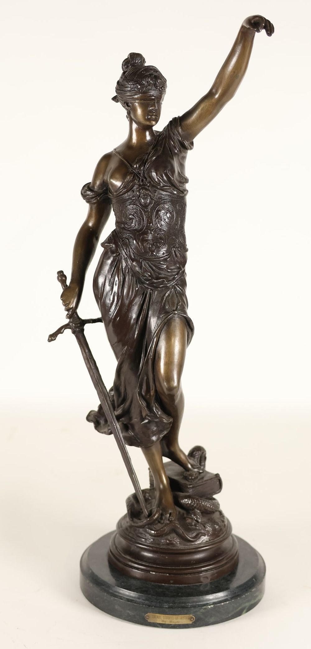 Lot 192: After Alois Mayer Bronze Themis Goddess of Justice