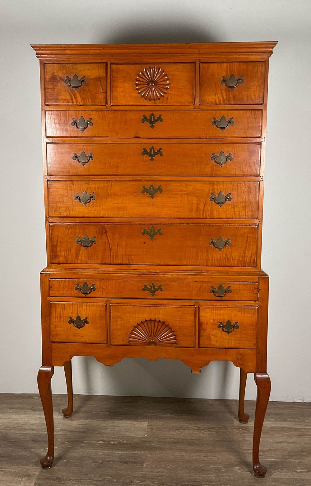 Lot 226: Eldred Wheeler Style Queen Anne Highboy