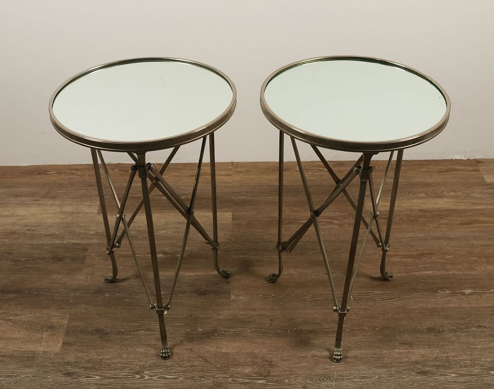 Lot 229: Pair of Directoire Style Side Tables