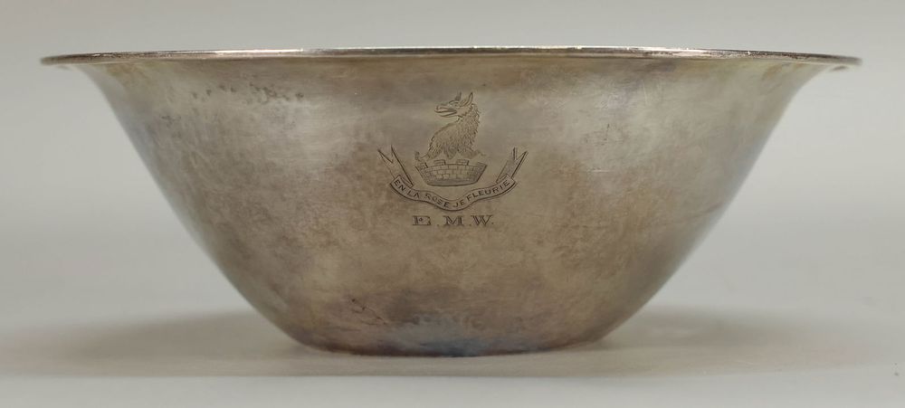 Lot 252: Adolph Kunkler Sterling Bowl