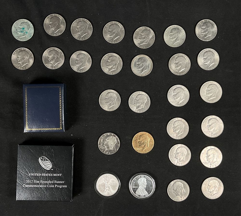 Lot 304: Silver Coin Group American Eagle And Dollar Coins