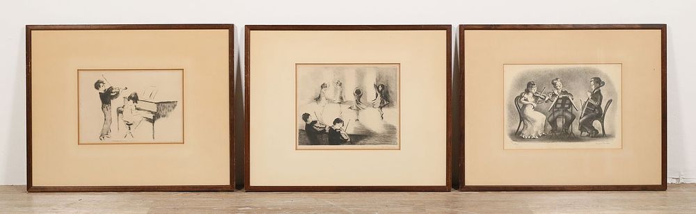 Lot 394: 3 Piece Art Lot Margery Ryerson & Andree Ruellan