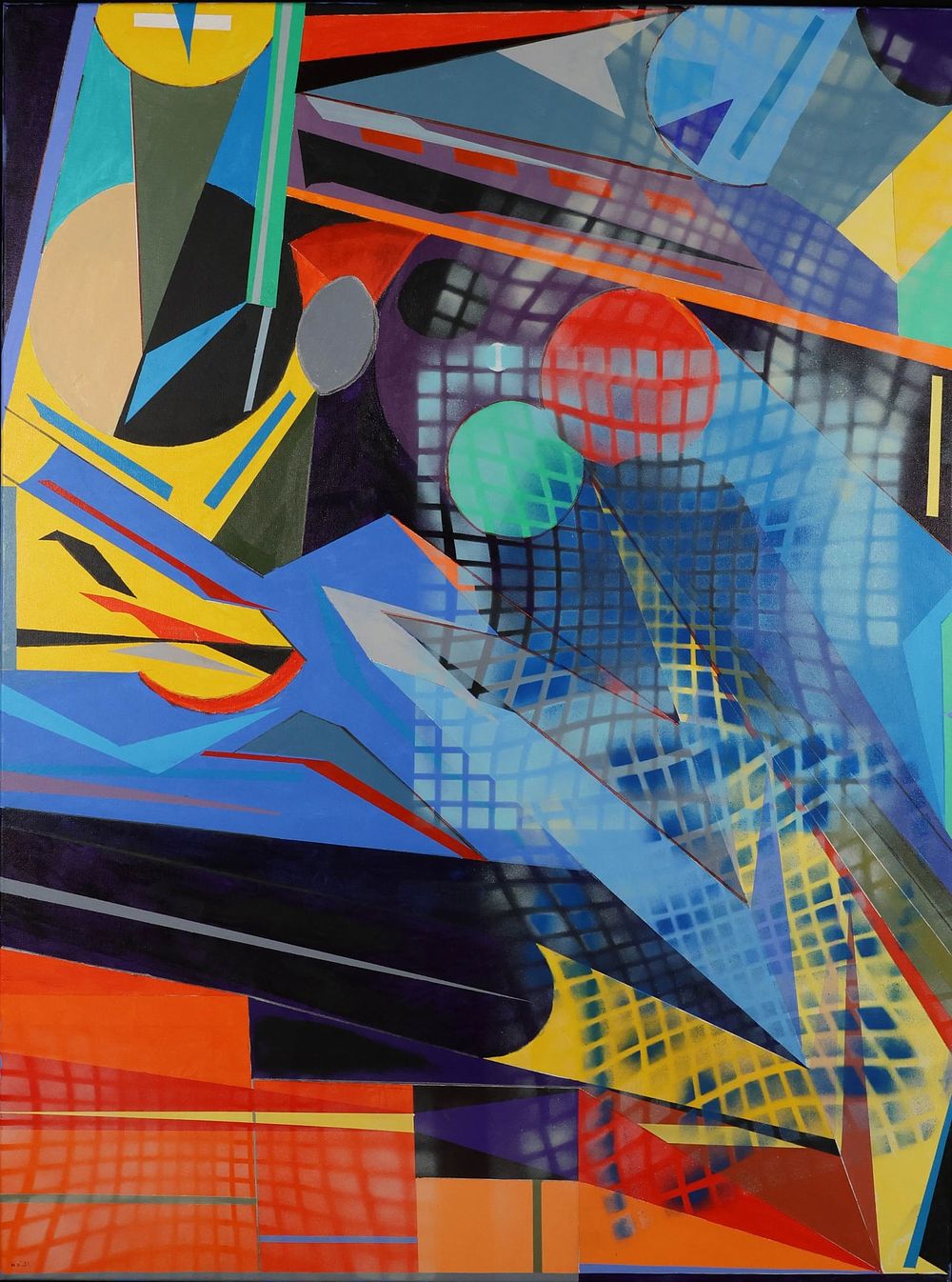 Lot 407: Martin Graifer Acrylic on Canvas Abstract
