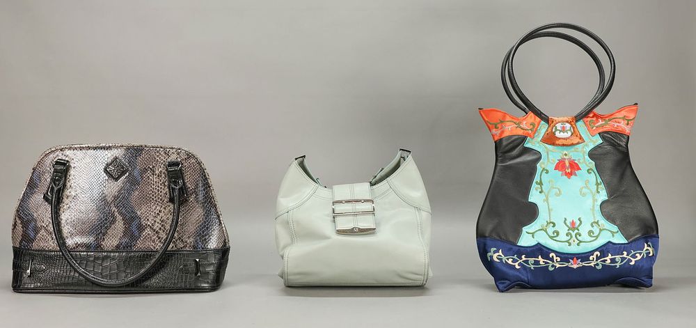 Lot 425: 3 Purses - Charles David, Gem and Vera Wang