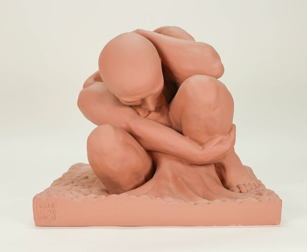 Lot 447: After Frank Lloyd Wright & Richard Bock Sculpture