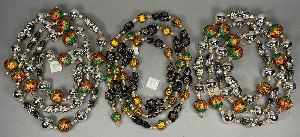 Lot 157: 3 Fraga Halloween Jack-O-Lantern Garland w/ Tags