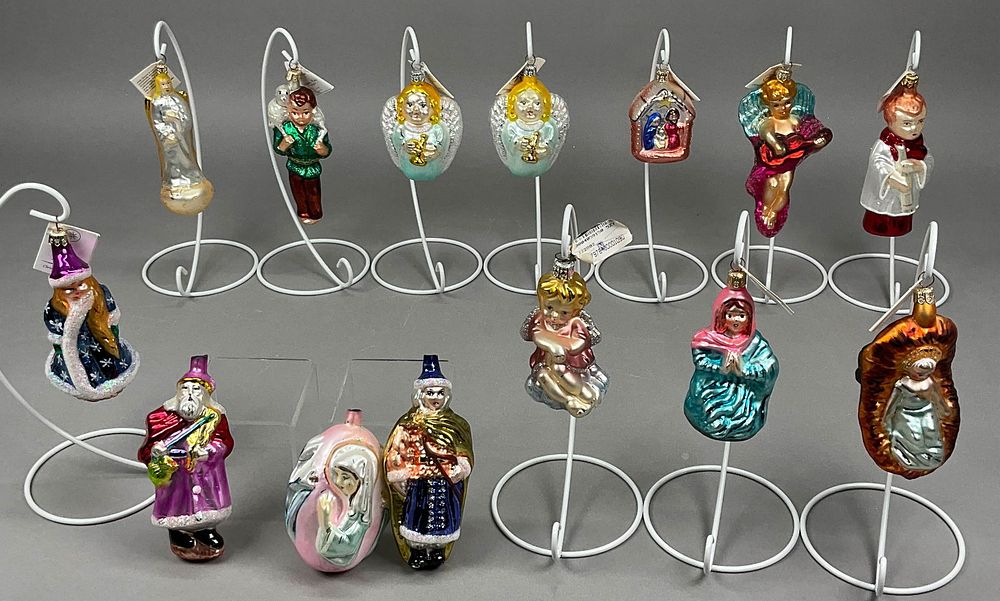 Lot 270: 14 Radko Christmas Ornaments Nativity Mary