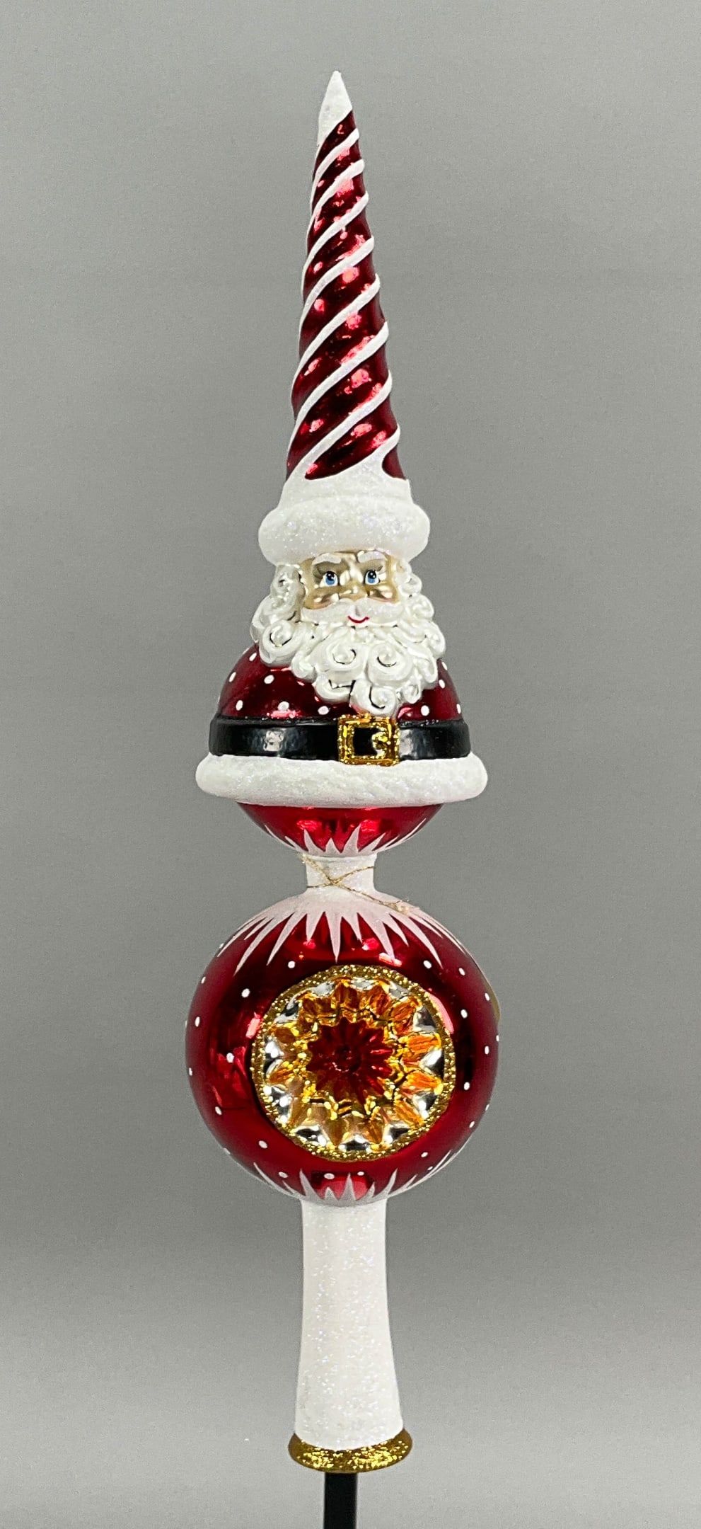 Lot 301: Radko Supreme Santa Finial Tree Topper w/ Box/Tags
