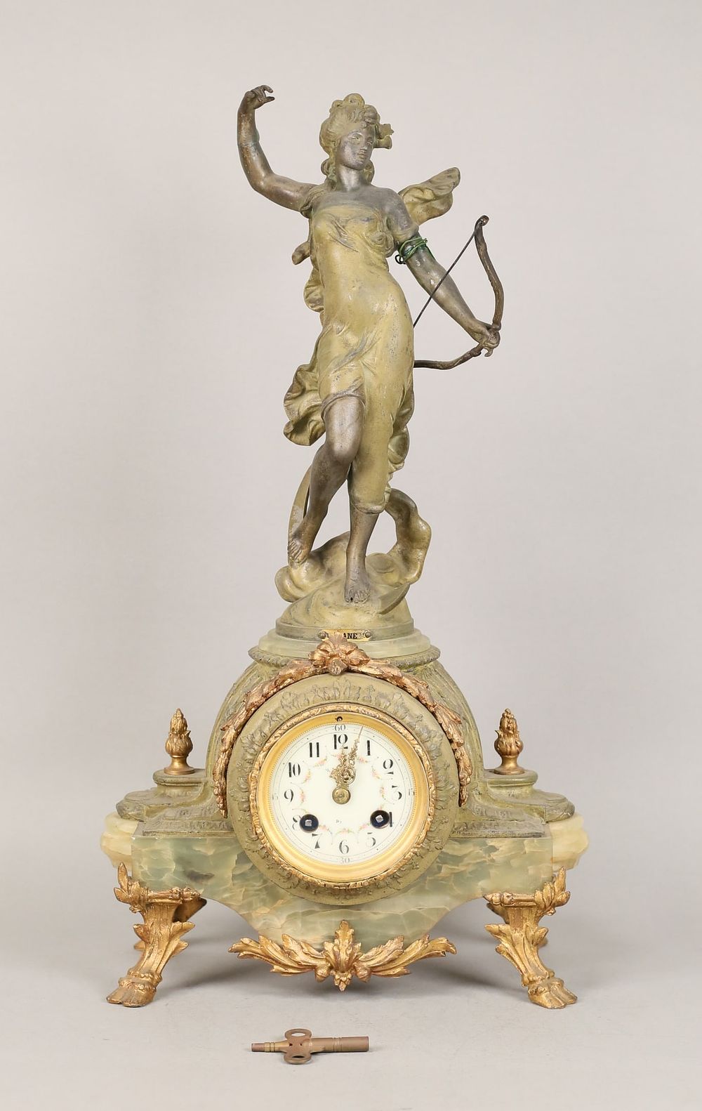 Lot 182: Japy Freres Diana the Huntress Clock