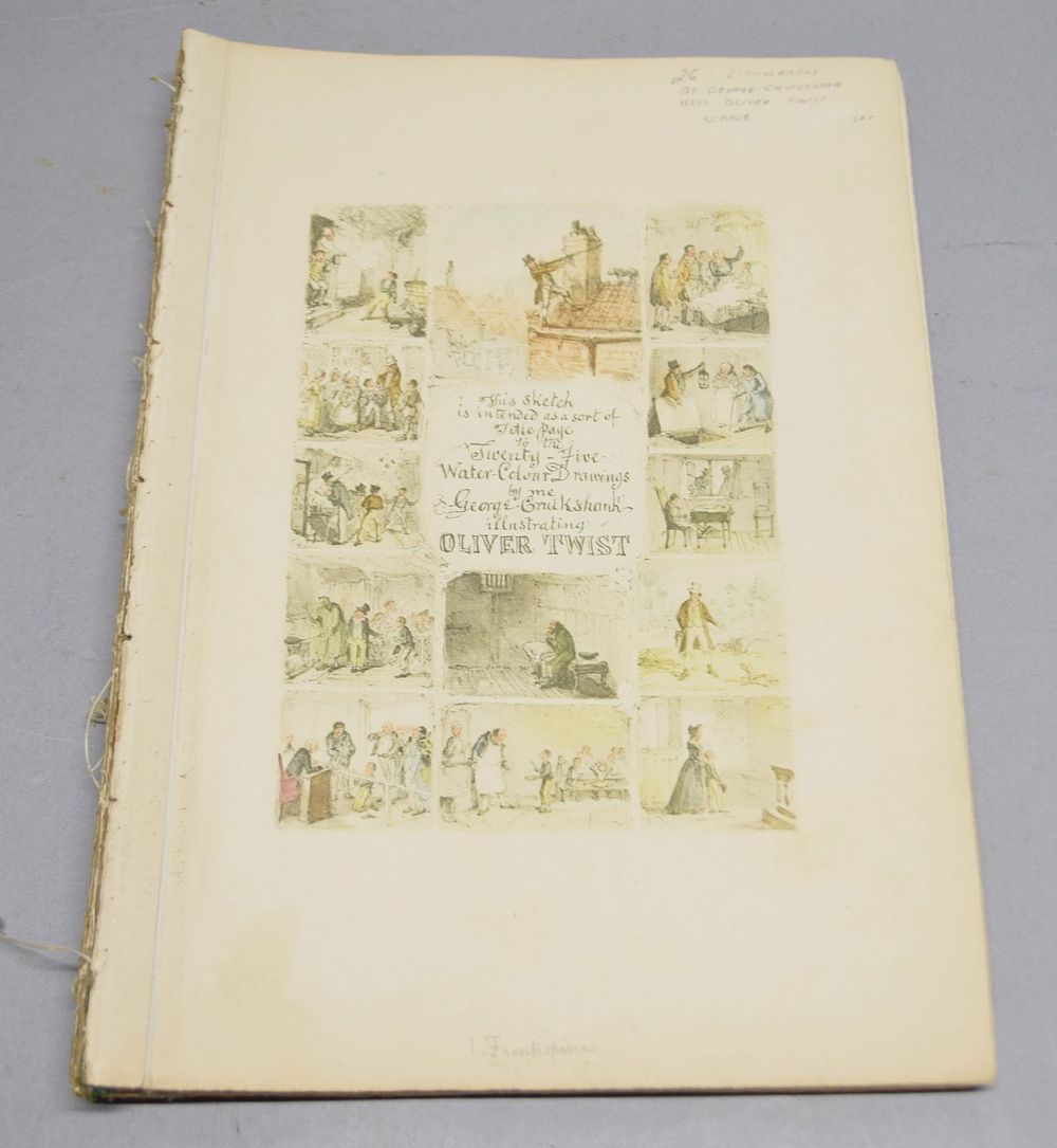 Lot 199: George Cruikshank Oliver Twist Lithographs Book
