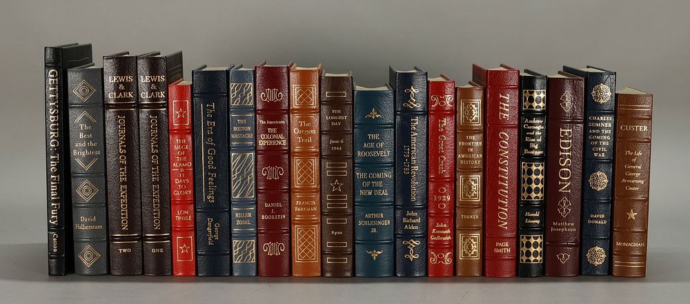 Lot 201: Easton Press Library of American History 19 Vols.