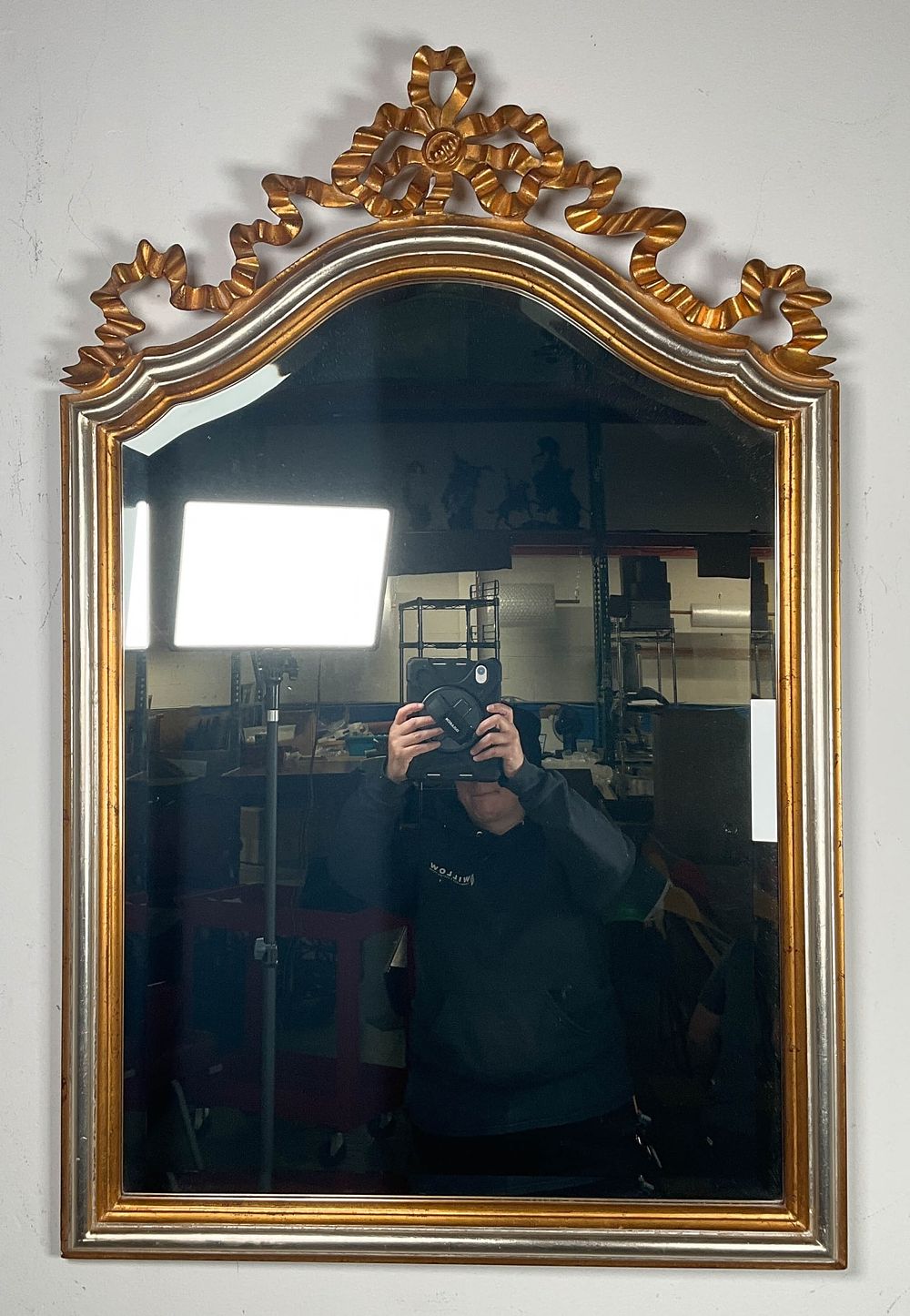 Lot 227: Harrison & Gil Dauphine Giltwood Mirror