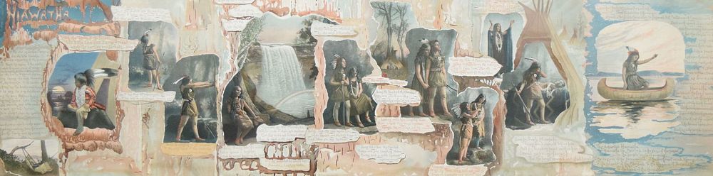 Lot 285: After CA Zimmerman Hiawatha Chromolitho Prang