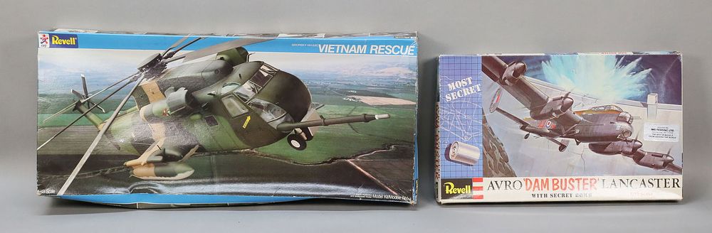 Lot 327: 2 Revell Models Dam Buster & Vietnam Rescue Kit