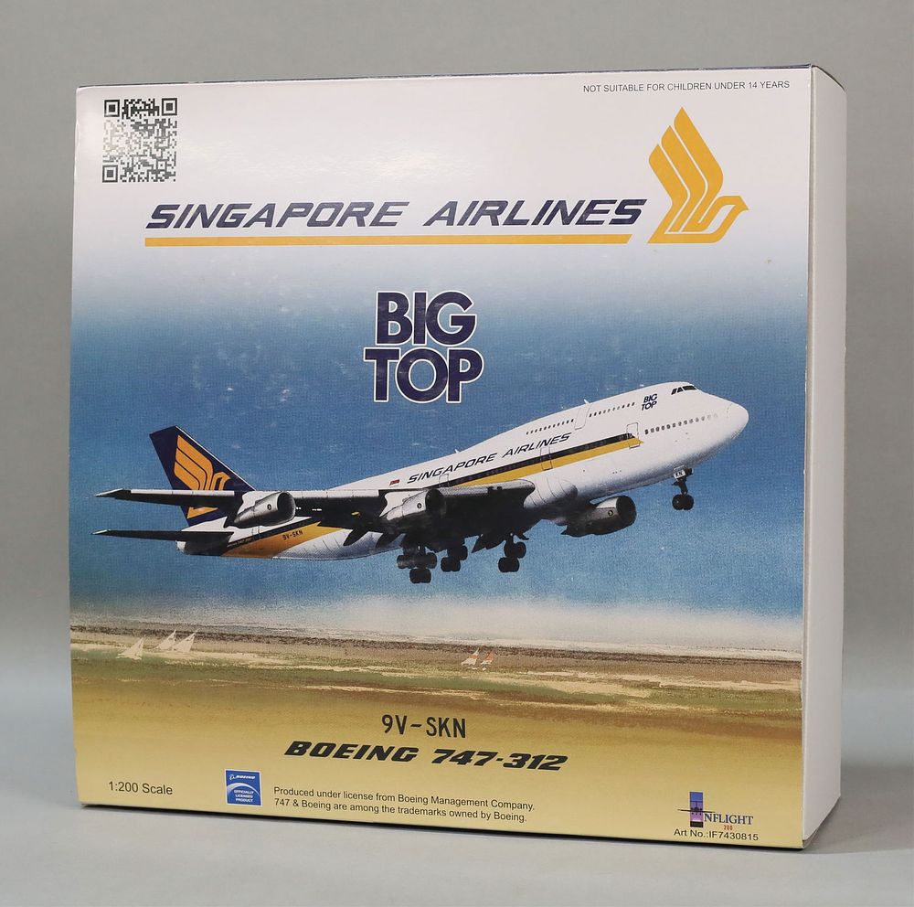 Lot 331: Singapore Airlines Big Top 9VN SKN Boeing 747