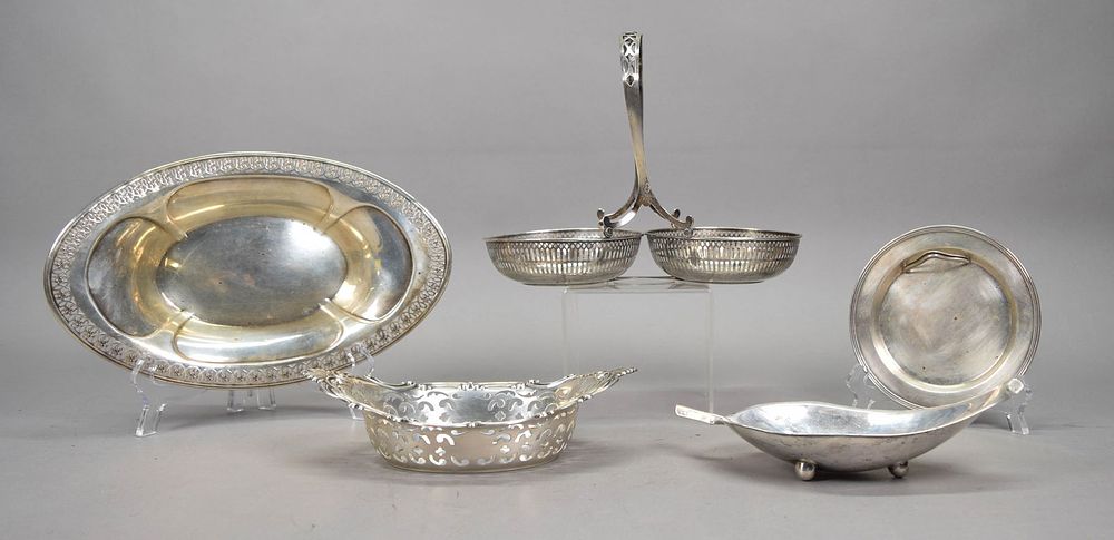 Lot 348: 5 Piece Sterling Lot Webster, Gorham, Sciarrotta