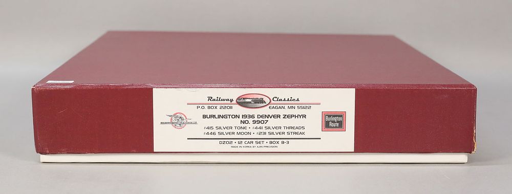 Lot 387: Railway Classic Burlington 1936 Denver Zephyr 9907
