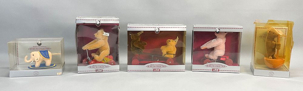 Lot 151: 5 Steiff Museum Collection Bears & Elephant