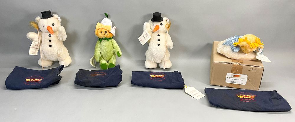 Lot 154: 4 Steiff 4 Seasons Winter, Spring & Summer