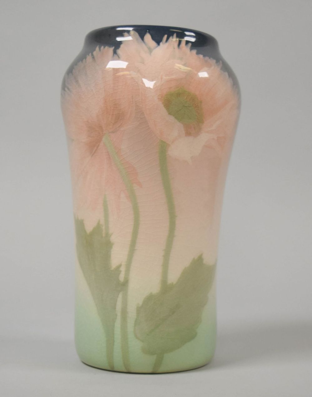 Lot 187: Rookwood Elizabeth Neave Lincoln Iris Pottery Vase