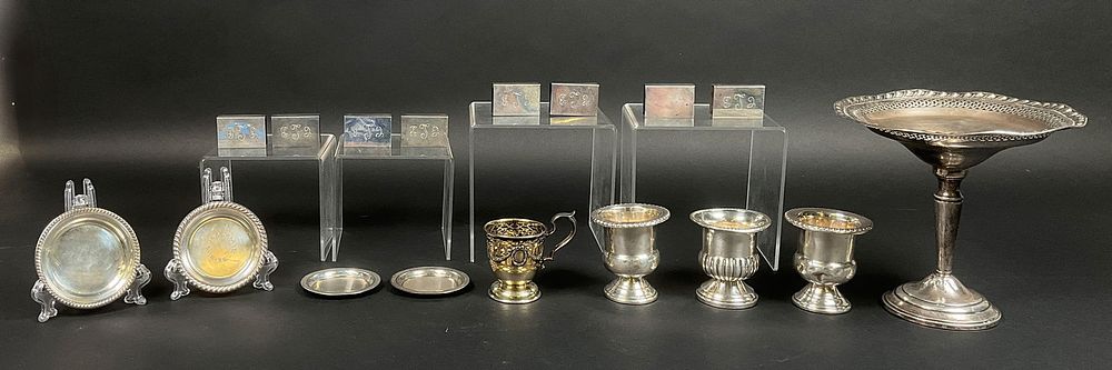 Lot 198: 17 Pieces Sterling Silver