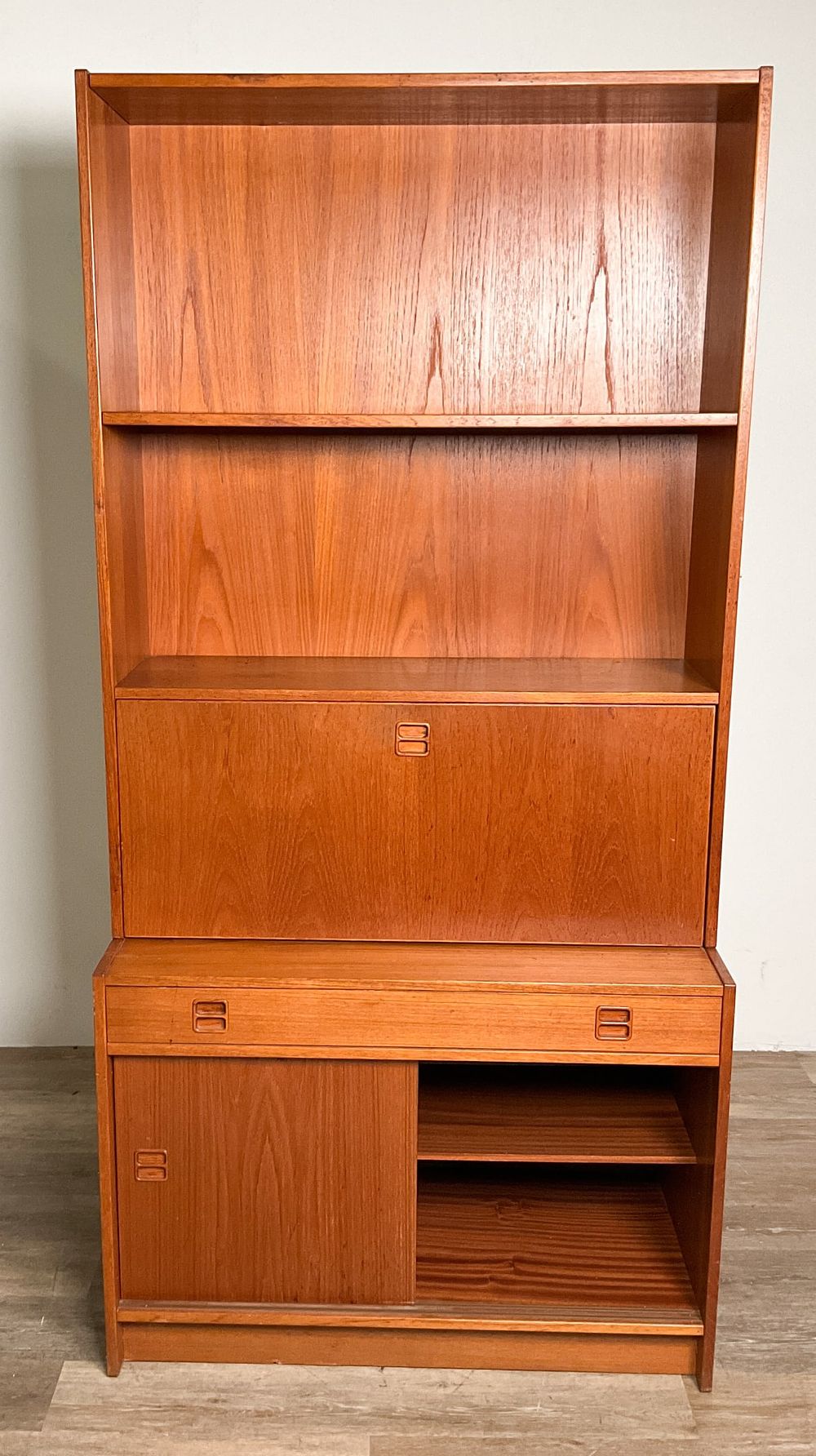 Lot 216: Feldballes Danish Modern Bookcase / Desk