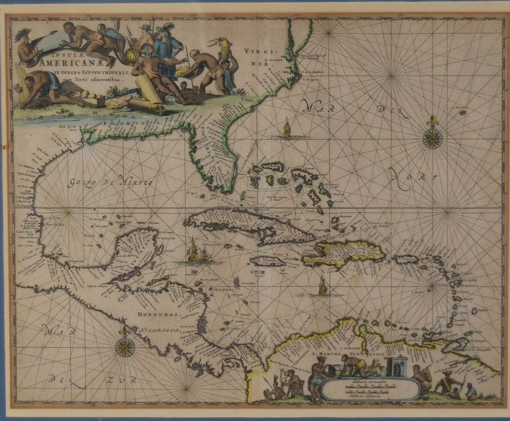 Lot 234: Insulae Americanae In Oceano Septentrionalis Map