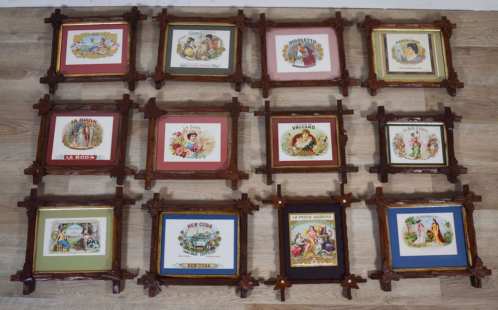 Lot 249: 12 Vintage Cuban Cigar Box Labels