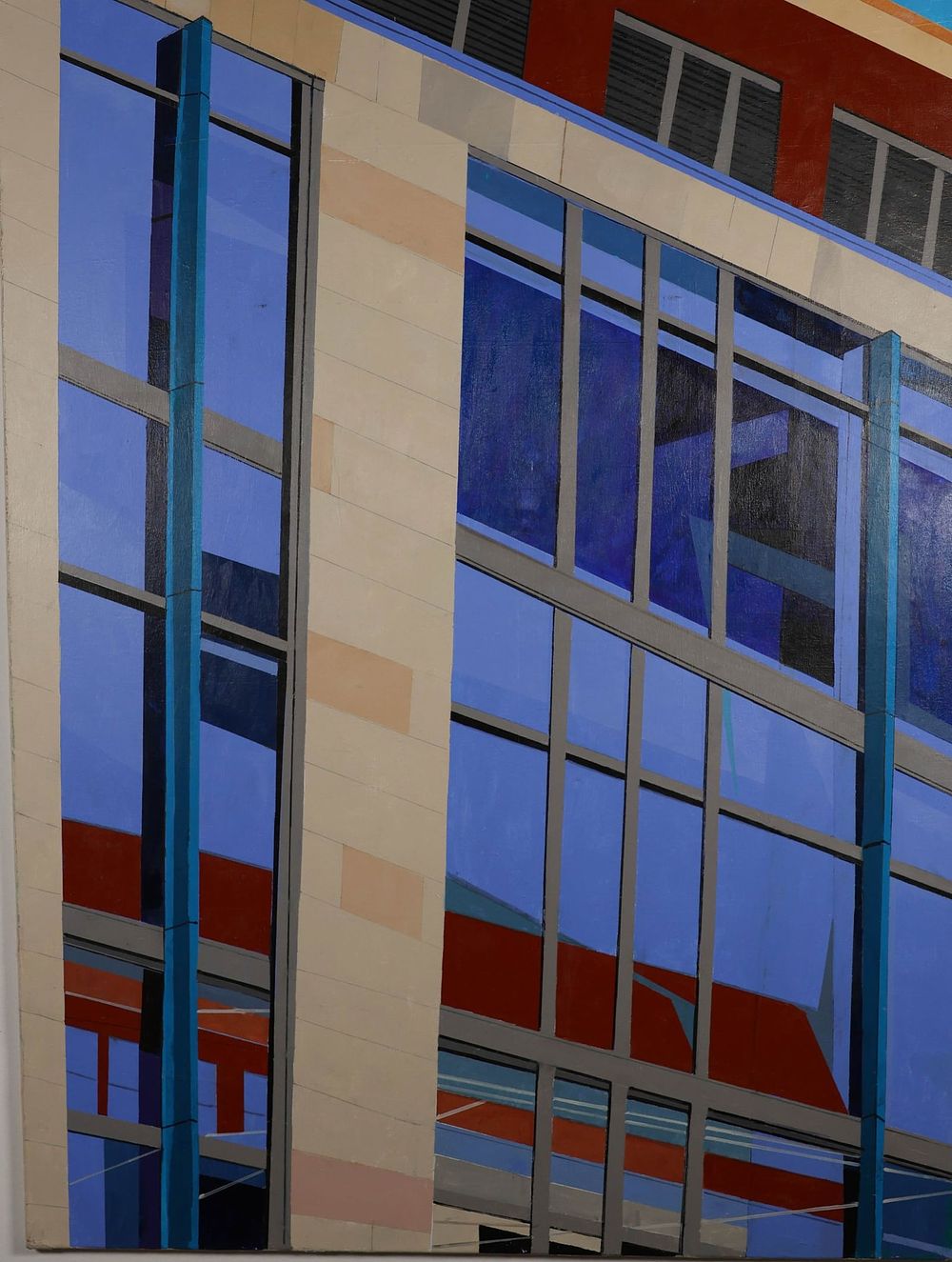 Lot 291: Martin Graifer Acrylic on Canvas Building