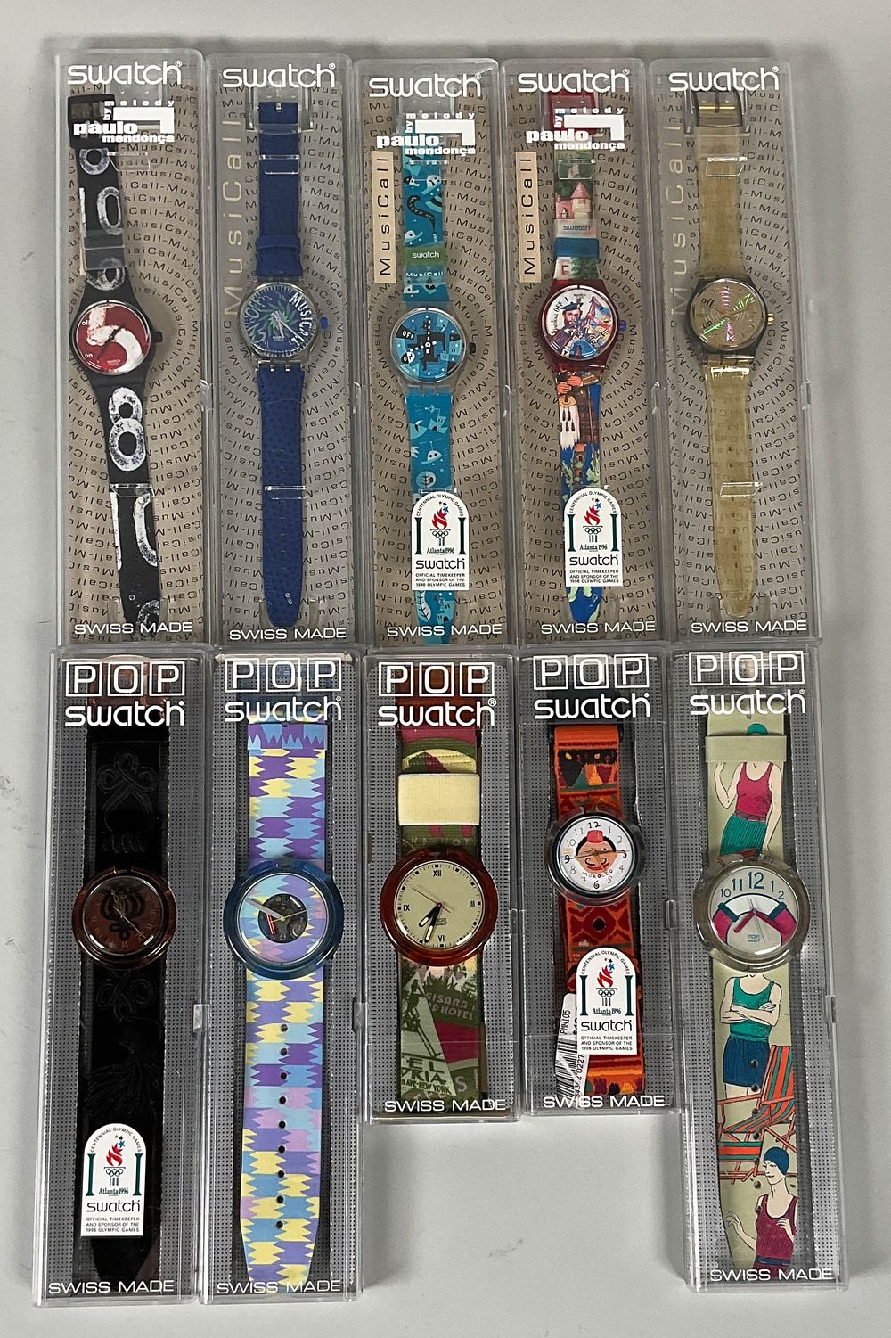 Lot 338: 10 Vintage Swatch Watches Pop & MusiCall