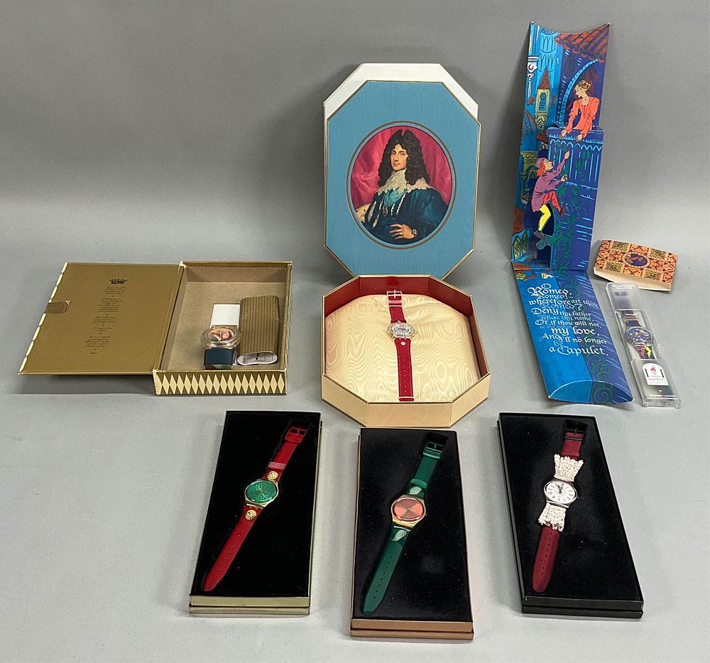 Lot 343: 6 Vintage Swatch Watches