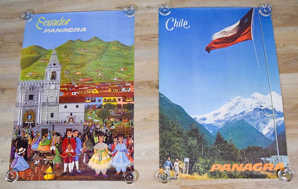 Lot 167: 2 Panagra Travel Posters Chile & Ecuador