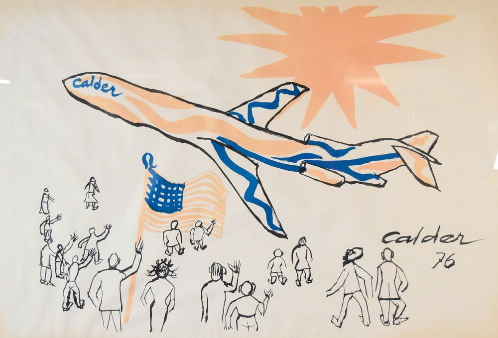Lot 168: After Alexander Calder Lithograph Flying Colors