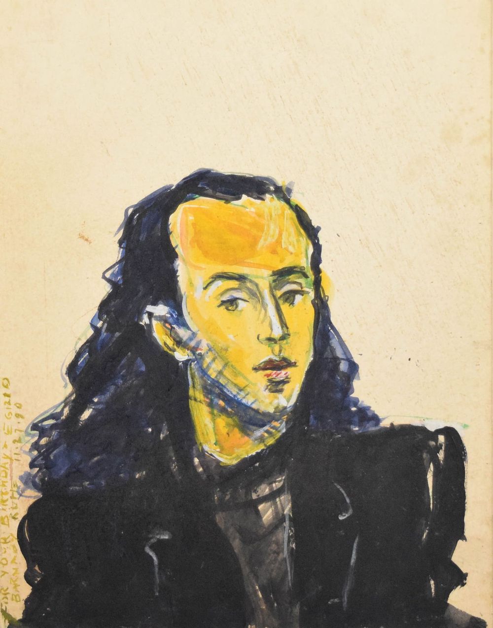 Lot 274: Barnaby Ruhe Oil on Panel Portrait