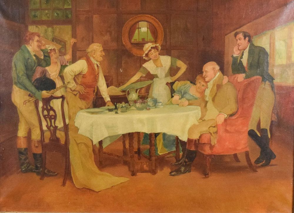 Lot 279: George Sheridan Knowles Oil on Canvas Genre Scene