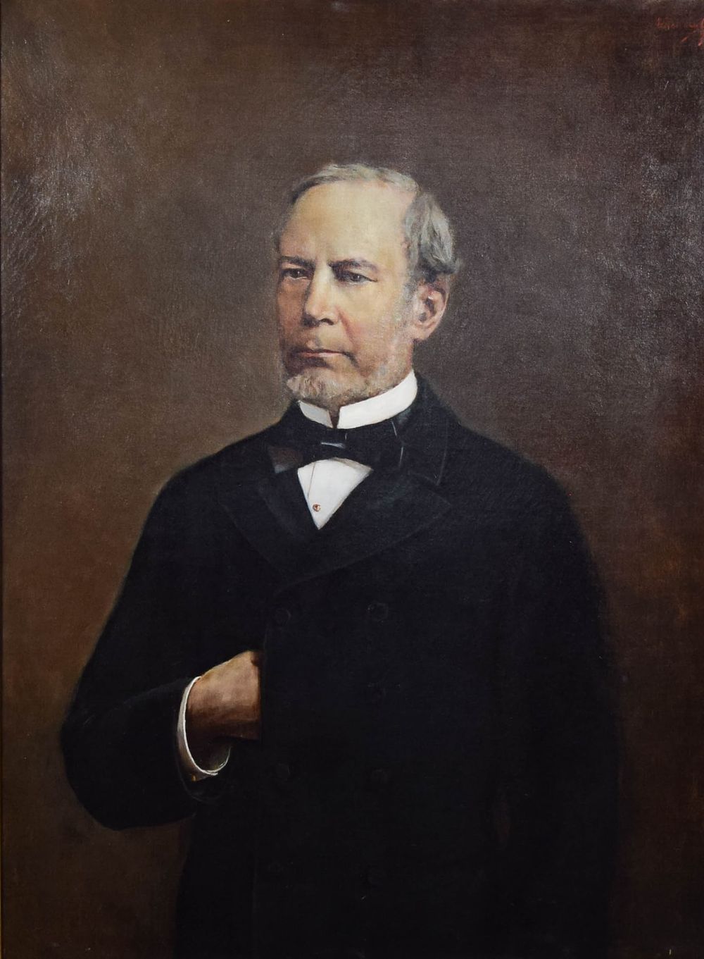 Lot 283: Armando Menocal Oil on Canvas Portrait of a Man