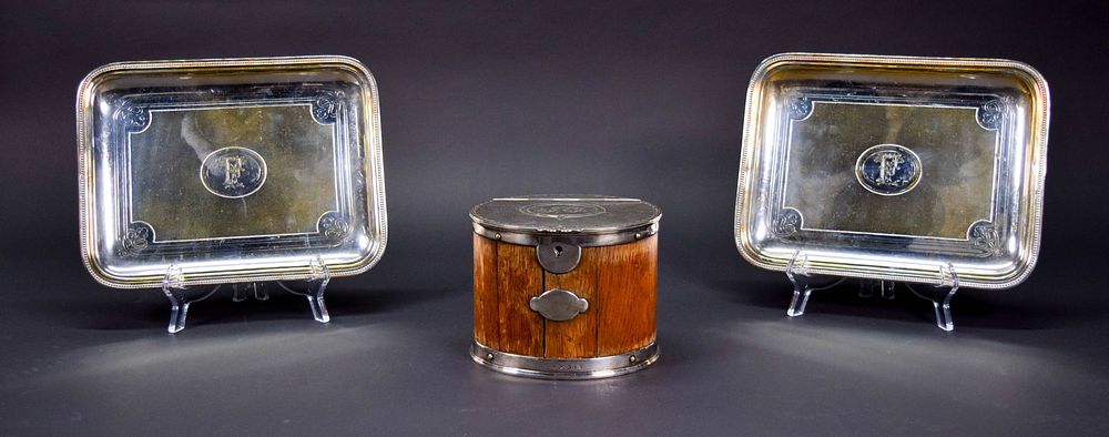 Lot 296: 3 Pieces Silverplate Christofle & Thomas Harwood