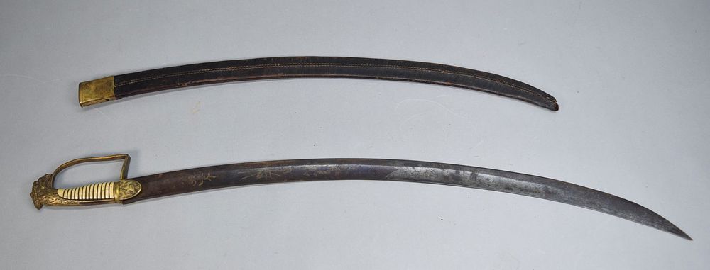 Lot 316: American Eagle Head Sword 19th Century