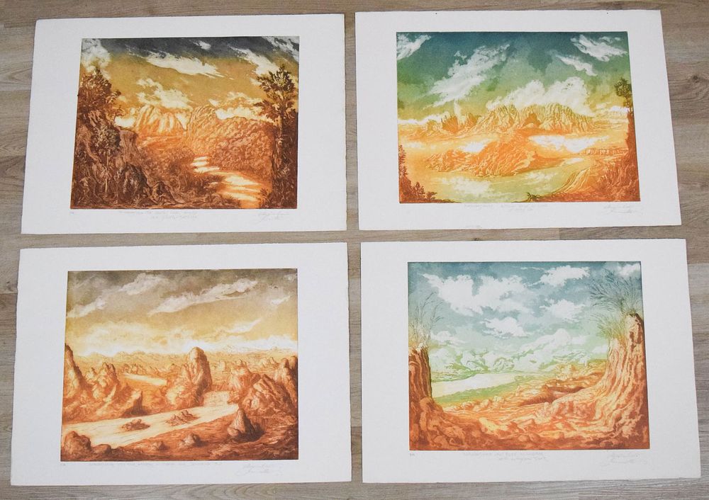 Lot 379: Massimiliano Kornmuller 4 Etchings Empire
