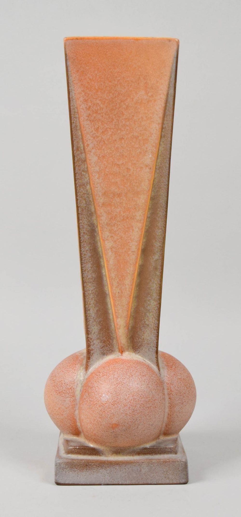 Lot 219: Roseville Pottery Futura Vase Four Ball