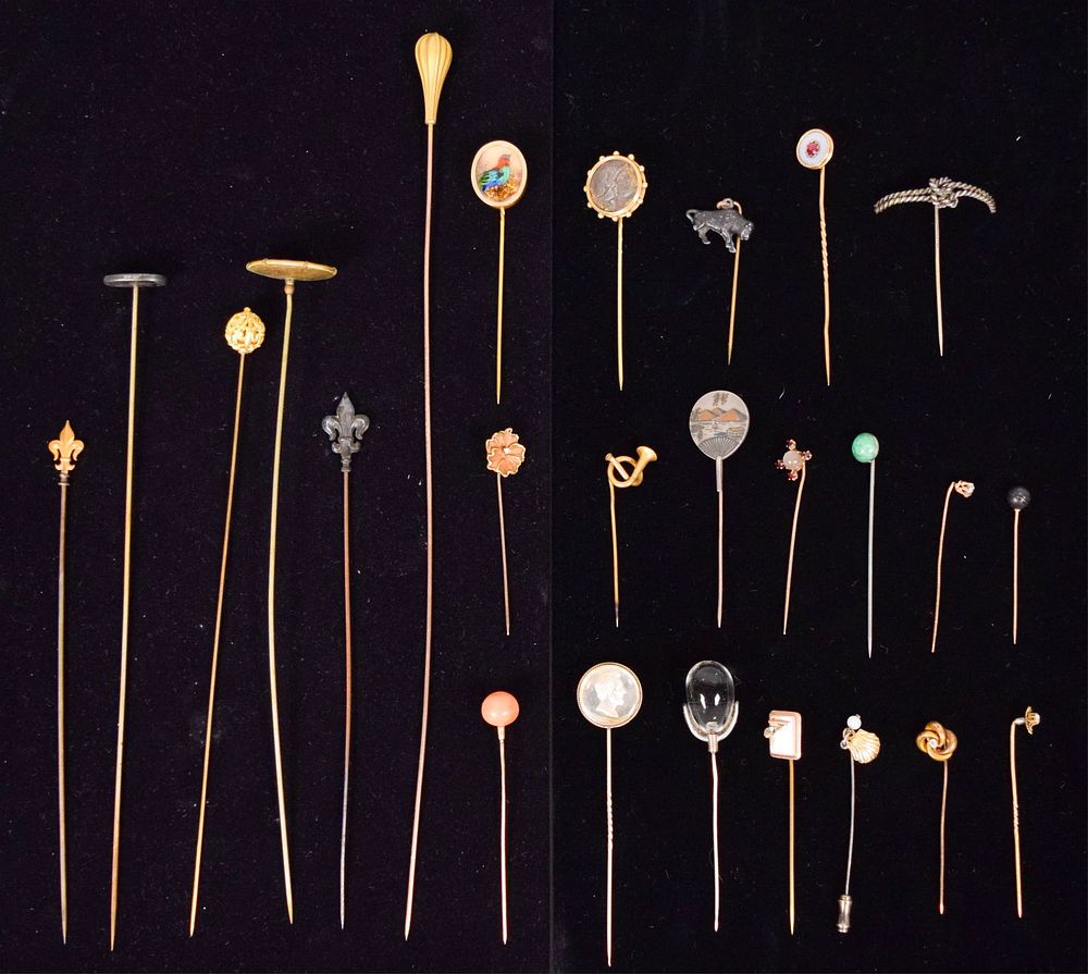 Lot 244: 25 Stick Pins & Hatpins
